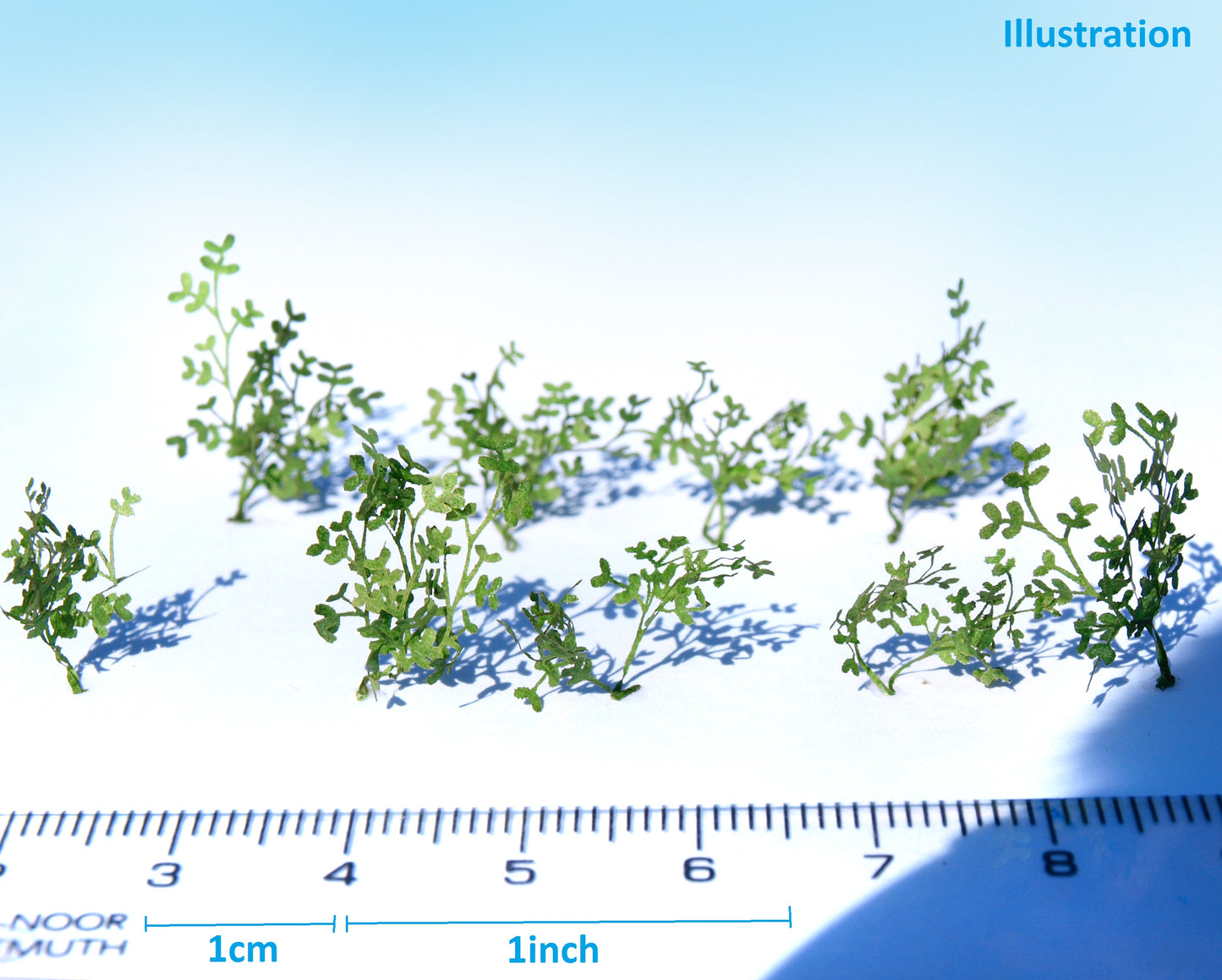 naaron88 leafy bush B laser cut plants for HO scale dioramas