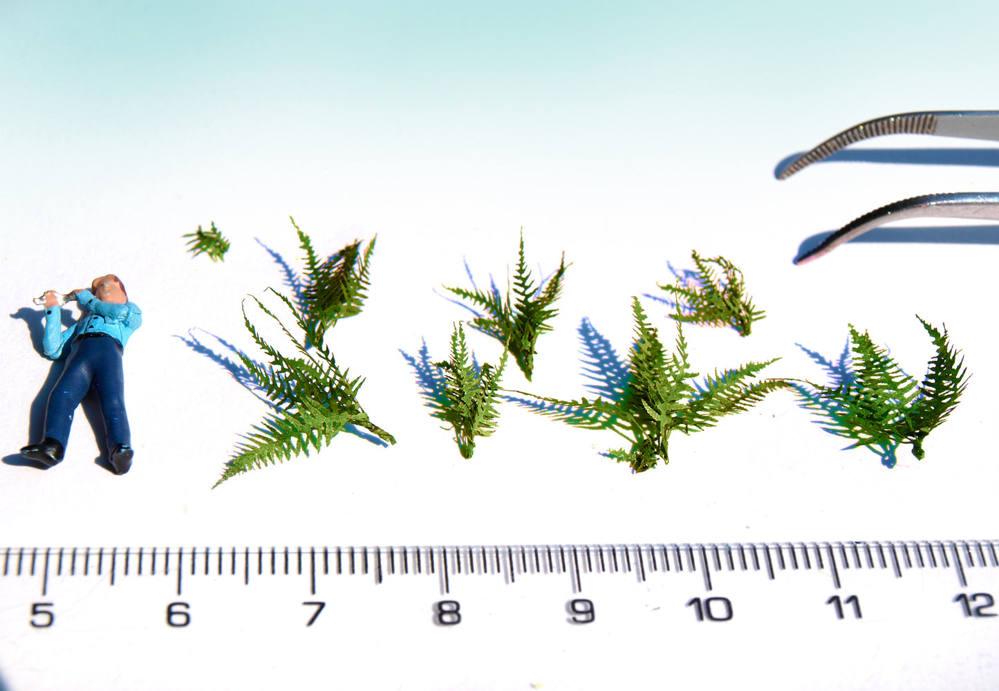 naaron88 miniature fern plant laser cut model diorma dollhouse forest scenery