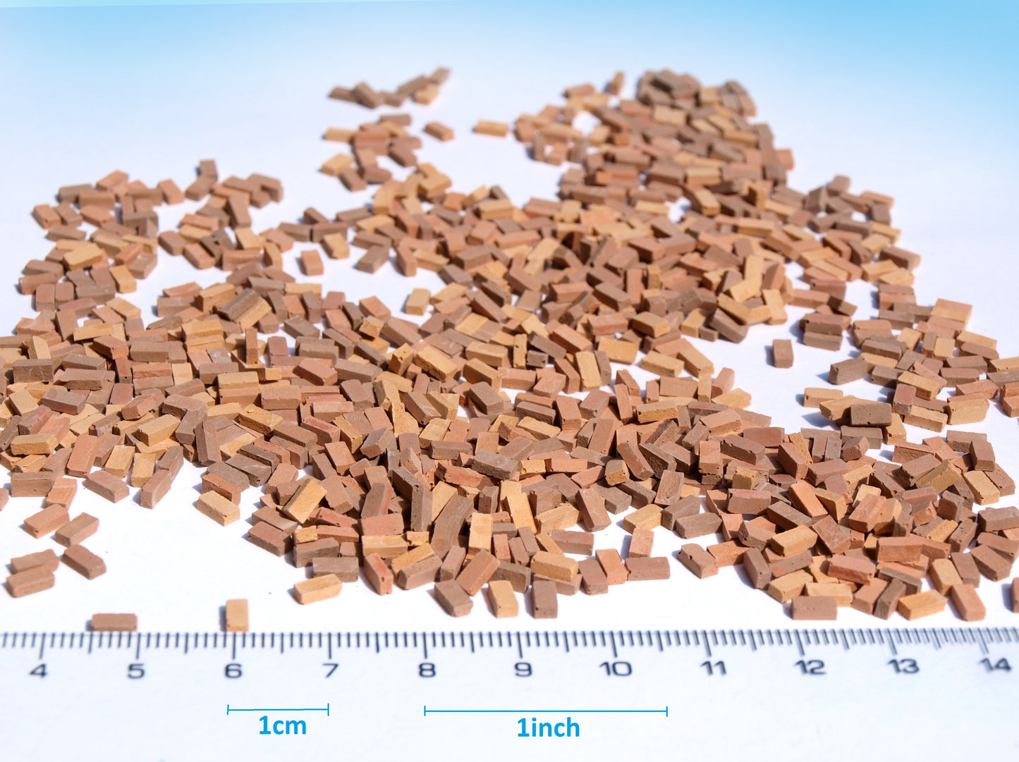naaron88 miniature model Bricks for 1:48 scale, Brown Mix.
