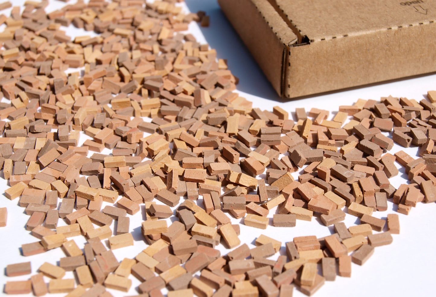 naaron88 miniature model Bricks for 1:48 scale, Brown Mix.