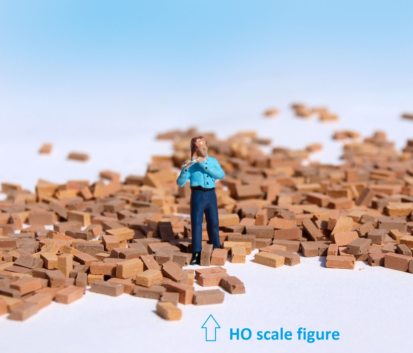 naaron88 miniature model Bricks for 1:48 scale, Brown Mix.
