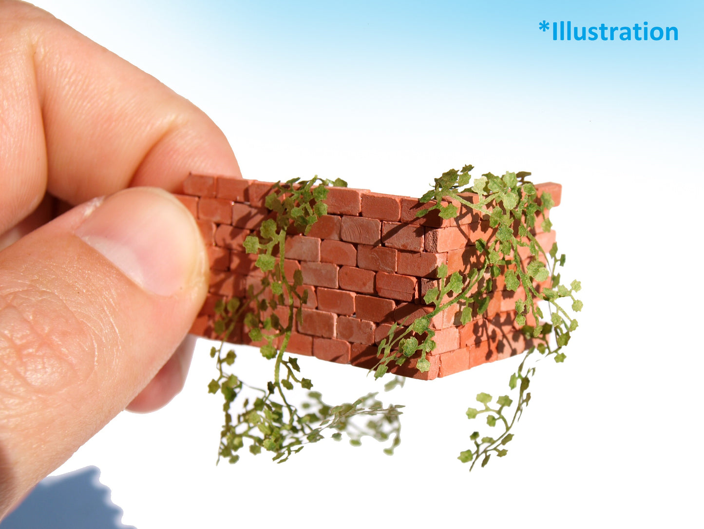 naaron88 Miniature Model green plant ivy HO scale diorama dollhouse scenery