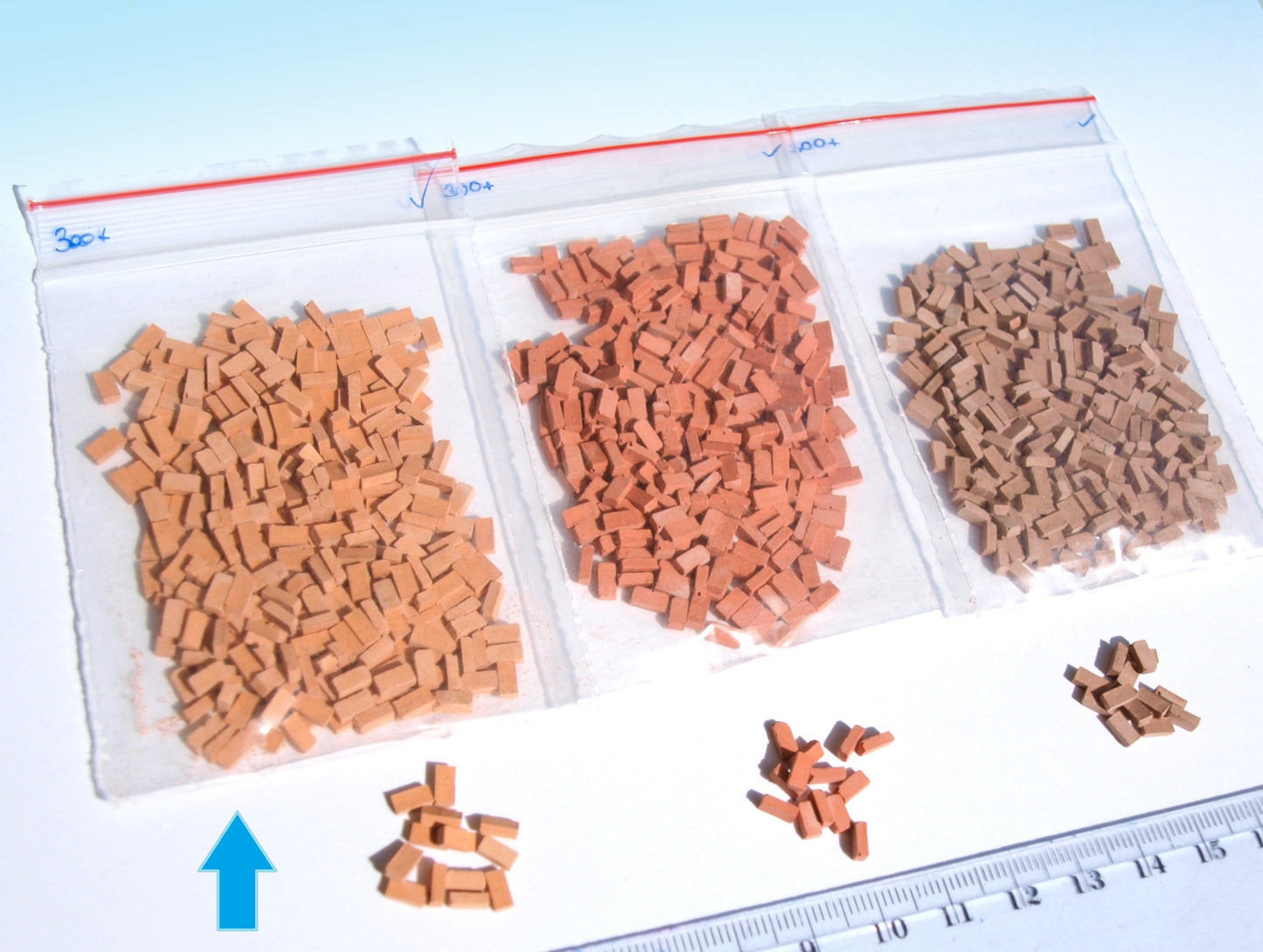 naaron88 Miniature Model Orange Bricks building scenery diorama dollhouse