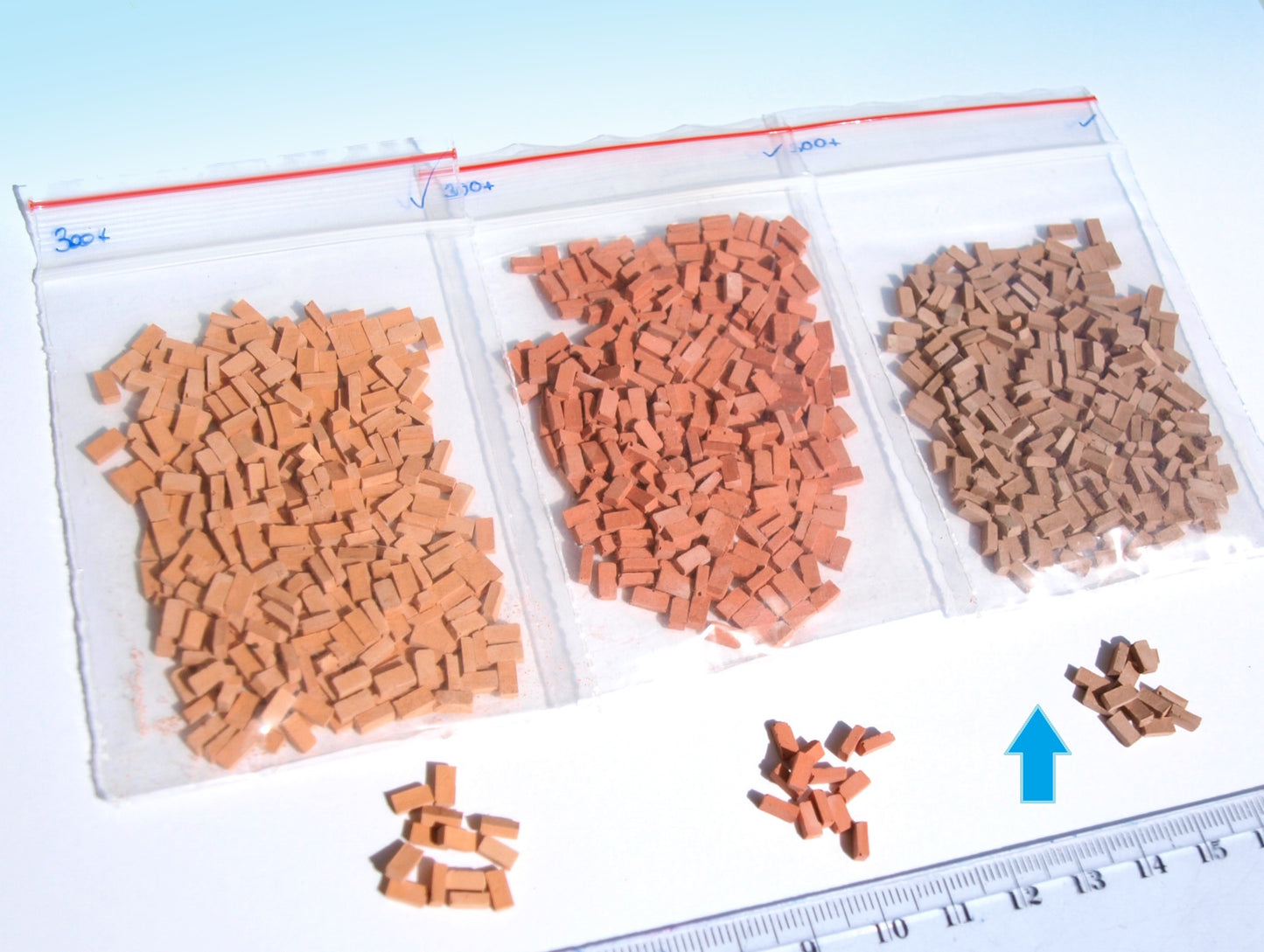 naaron88 Miniature Model Brown Bricks scenery building dollhouse diorama