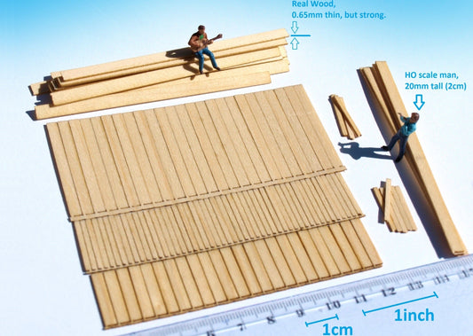 naaron88 Miniature Model Laser cut wood planks for dioramas