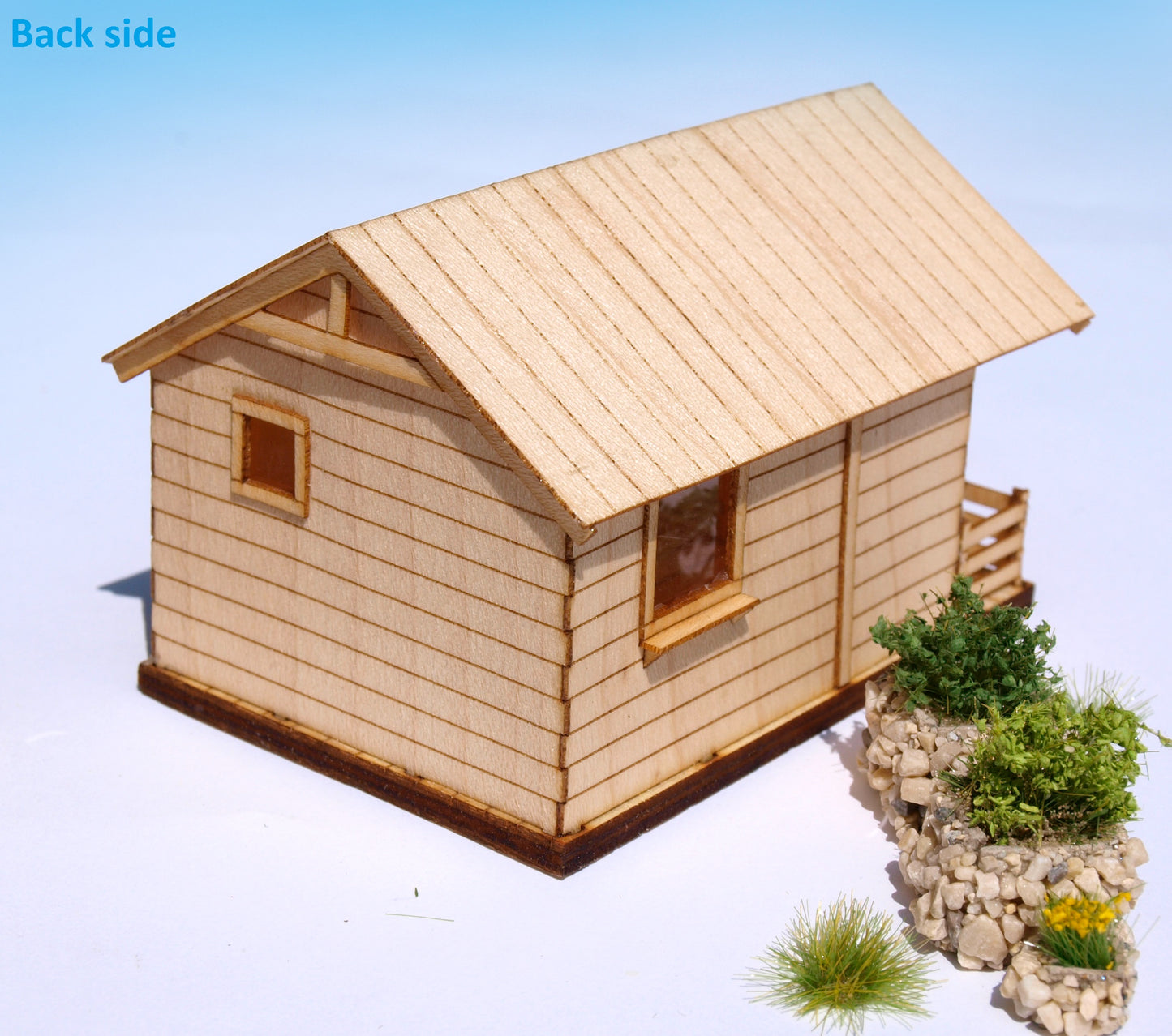 naaron88 Miniature Model Laser cut wood cottage kit for HO scale dioramas