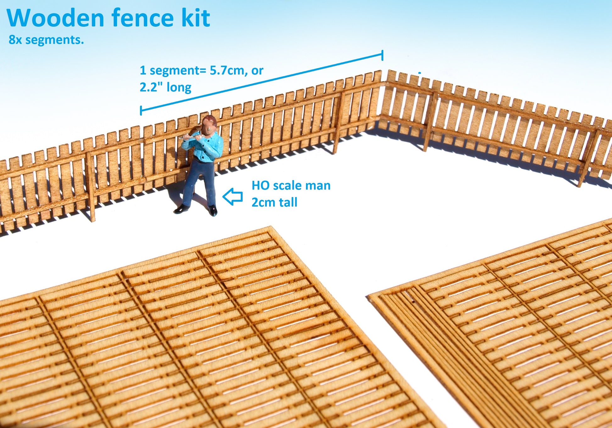 naaron88 Miniature model Fence KIT HO scale dollhouse diorama new