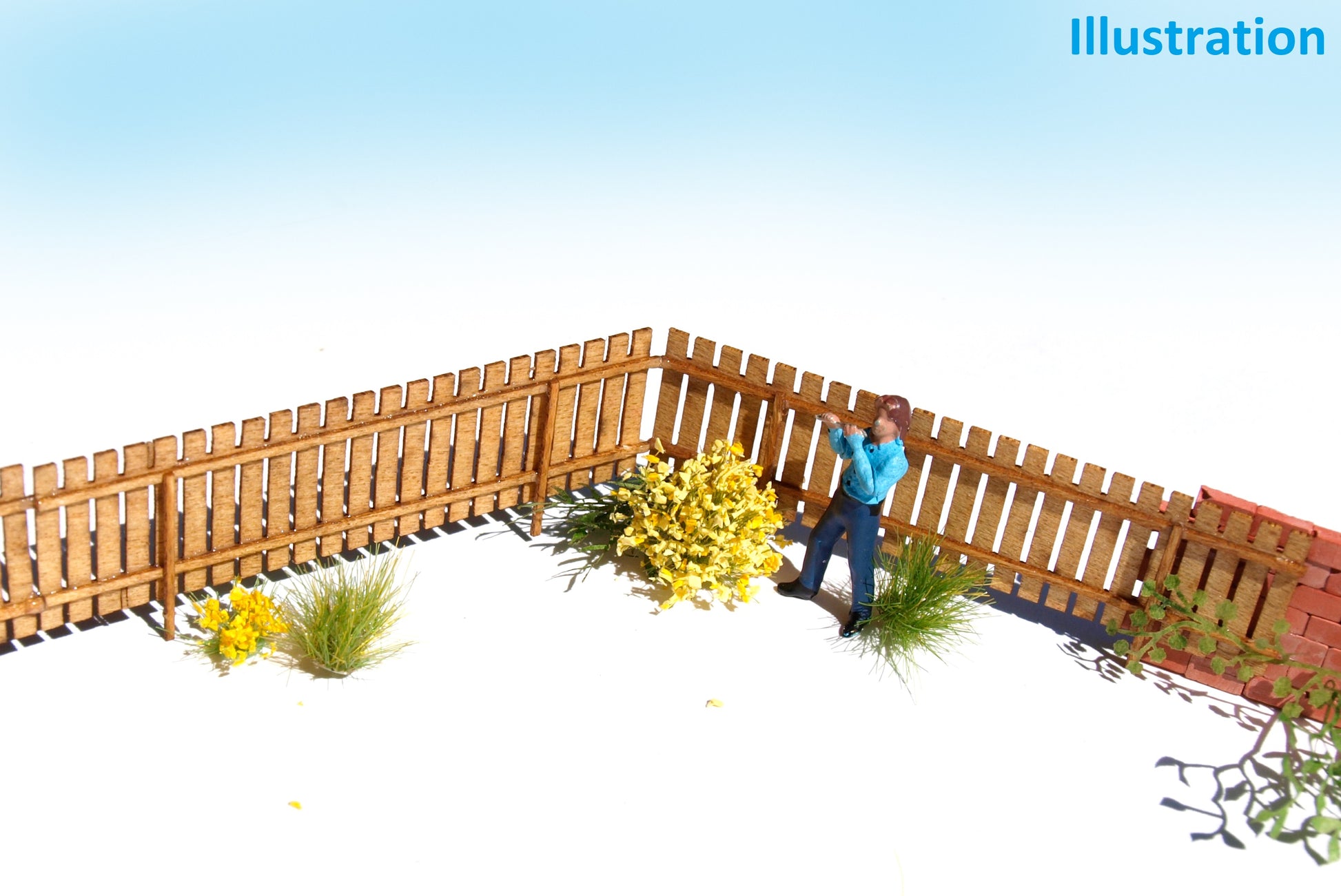 naaron88 Miniature model Fence KIT HO scale dollhouse diorama new