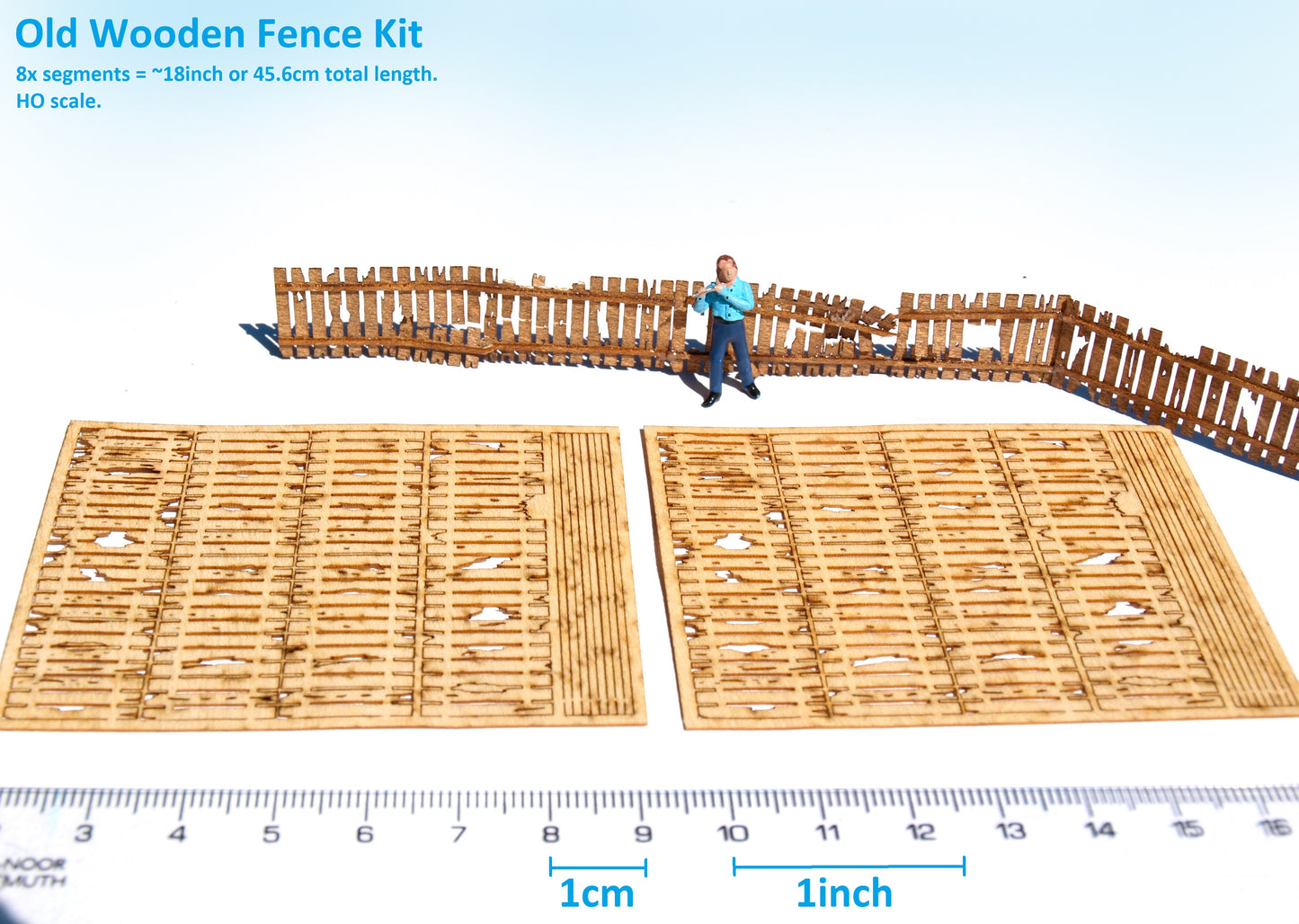 naaron88 Miniature model Fence KIT HO scale dollhouse diorama old