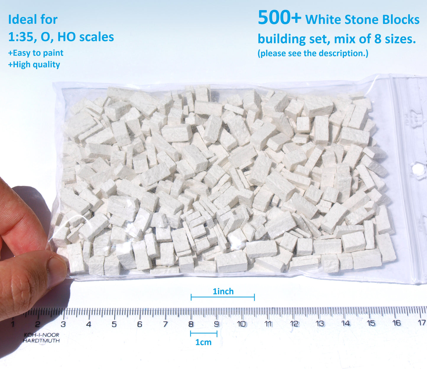 naaron88 Miniature Model White stone blocks for dioramas