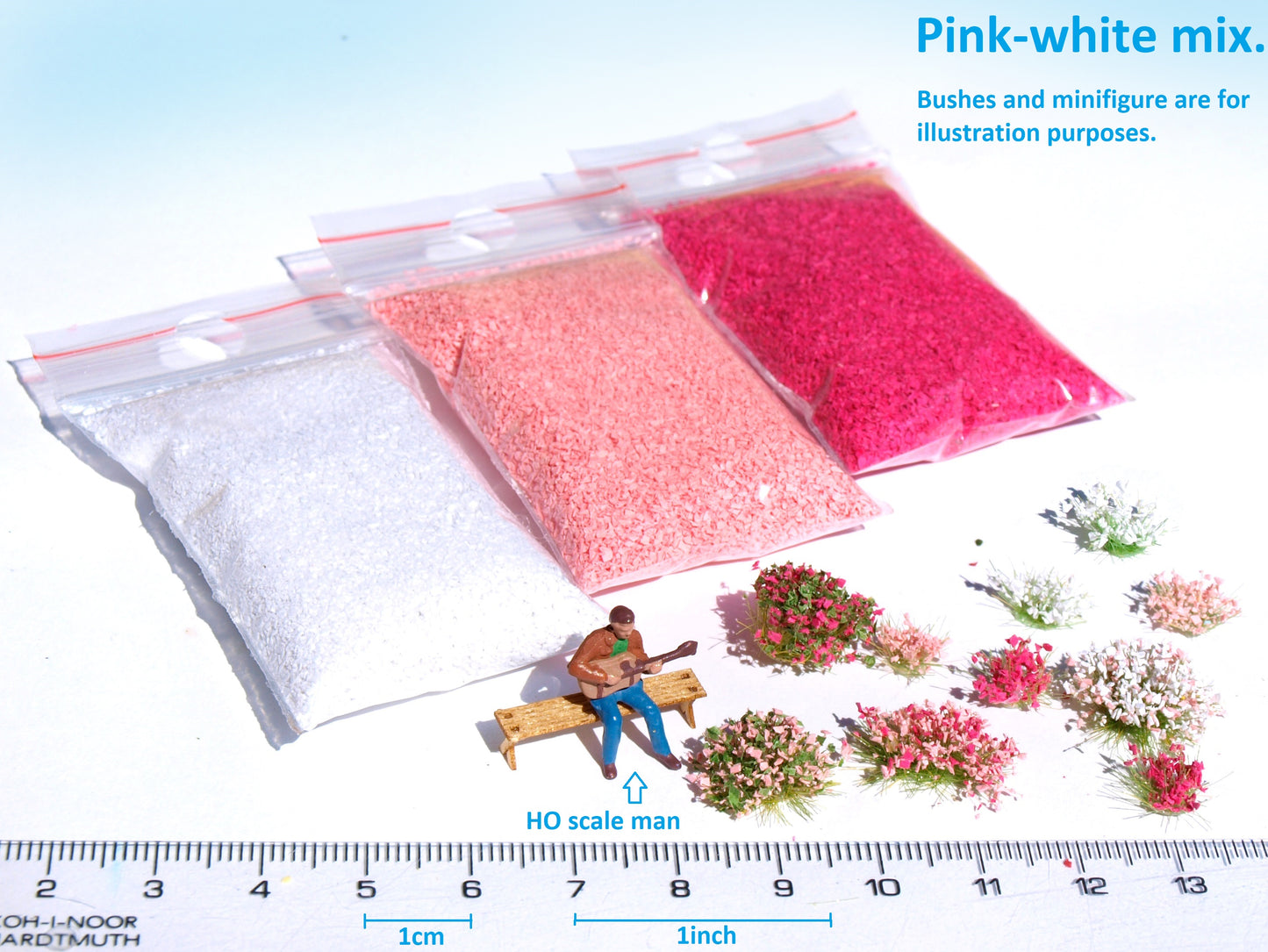 naaron88 Miniature Model Leaves Petal Pink mix dollhouse diorama scenery